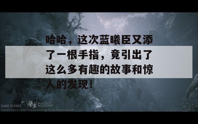 哈哈，这次蓝曦臣又添了一根手指，竟引出了这么多有趣的故事和惊人的发现！