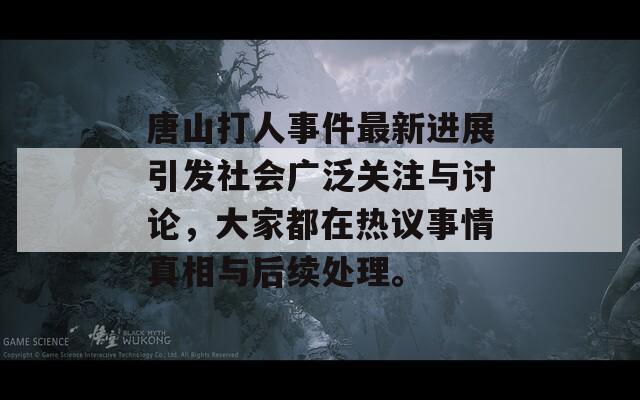 唐山打人事件最新进展引发社会广泛关注与讨论，大家都在热议事情真相与后续处理。