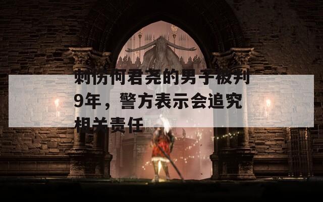 刺伤何君尧的男子被判9年，警方表示会追究相关责任