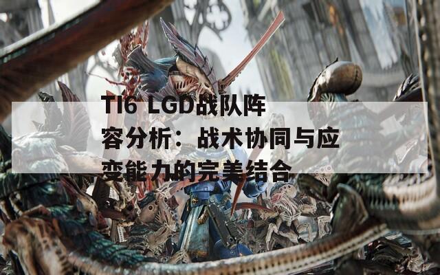 TI6 LGD战队阵容分析：战术协同与应变能力的完美结合