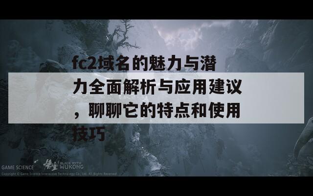 fc2域名的魅力与潜力全面解析与应用建议，聊聊它的特点和使用技巧