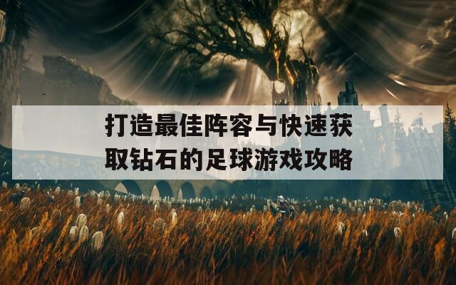 打造最佳阵容与快速获取钻石的足球游戏攻略