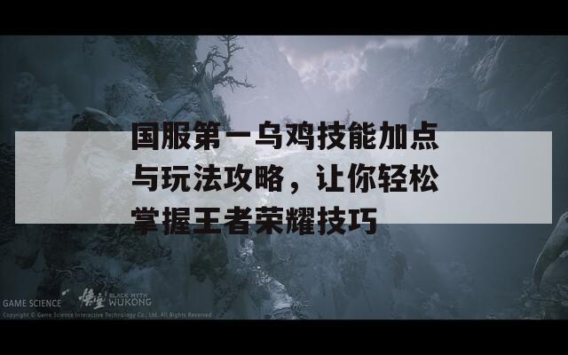 国服第一乌鸡技能加点与玩法攻略，让你轻松掌握王者荣耀技巧