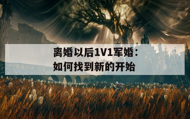 离婚以后1V1军婚：如何找到新的开始