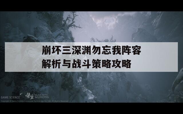 崩坏三深渊勿忘我阵容解析与战斗策略攻略