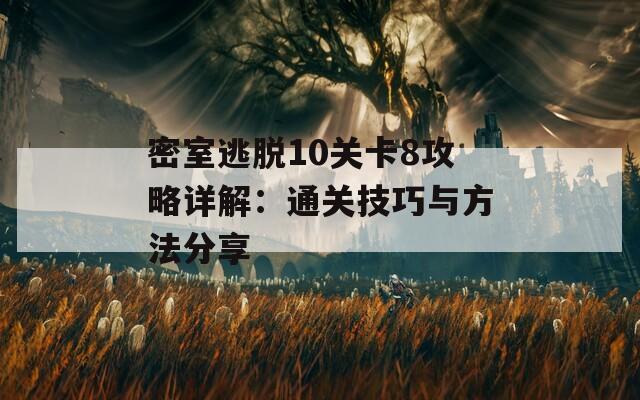 密室逃脱10关卡8攻略详解：通关技巧与方法分享