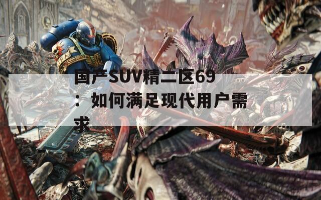 国产SUV精二区69：如何满足现代用户需求