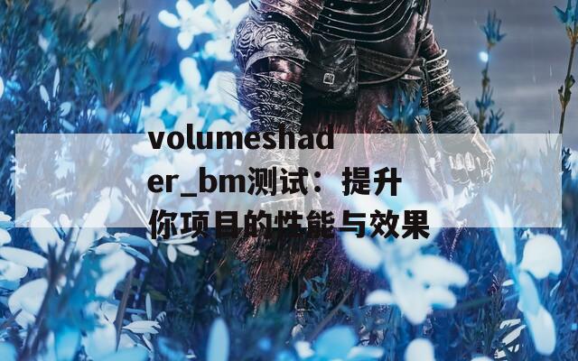 volumeshader_bm测试：提升你项目的性能与效果