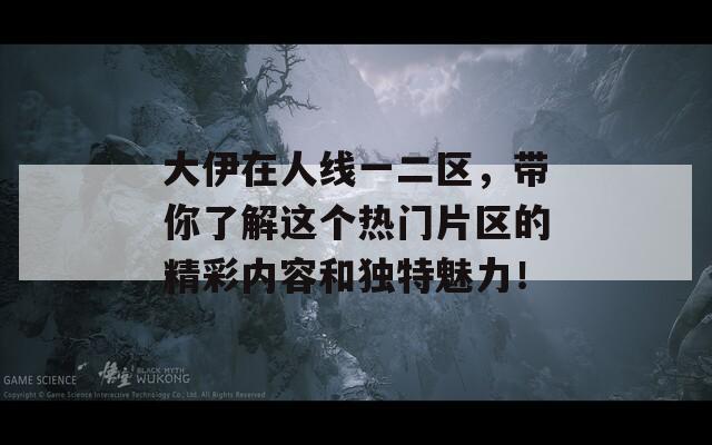 大伊在人线一二区，带你了解这个热门片区的精彩内容和独特魅力！