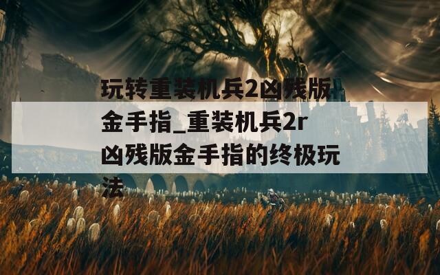 玩转重装机兵2凶残版金手指_重装机兵2r凶残版金手指的终极玩法