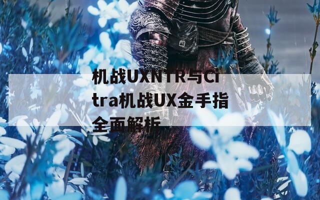 机战UXNTR与Citra机战UX金手指全面解析