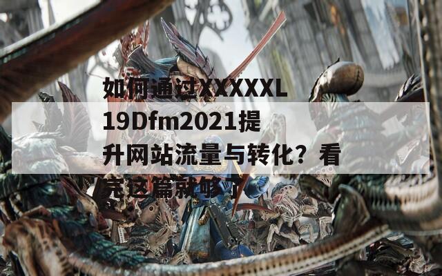 如何通过XXXXXL19Dfm2021提升网站流量与转化？看完这篇就够了