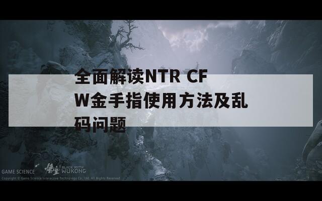 全面解读NTR CFW金手指使用方法及乱码问题