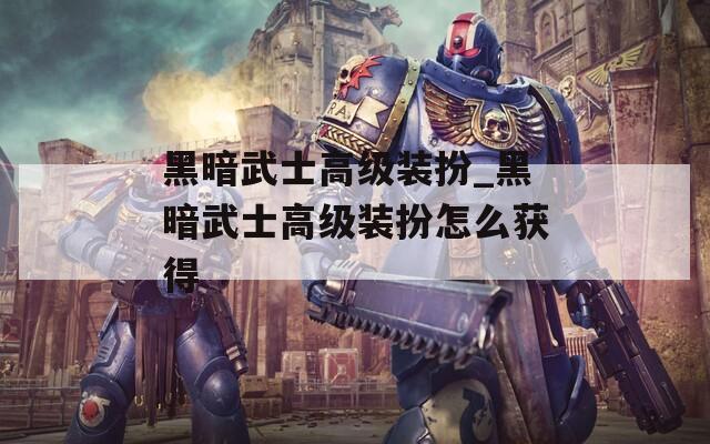 黑暗武士高级装扮_黑暗武士高级装扮怎么获得