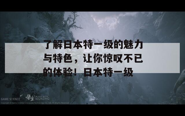 了解日本特一级的魅力与特色，让你惊叹不已的体验！日本特一级