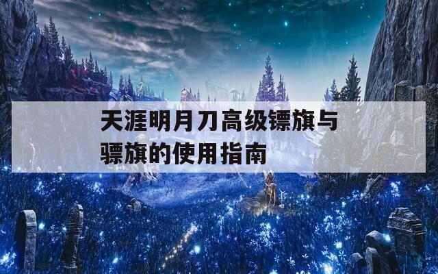 天涯明月刀高级镖旗与骠旗的使用指南