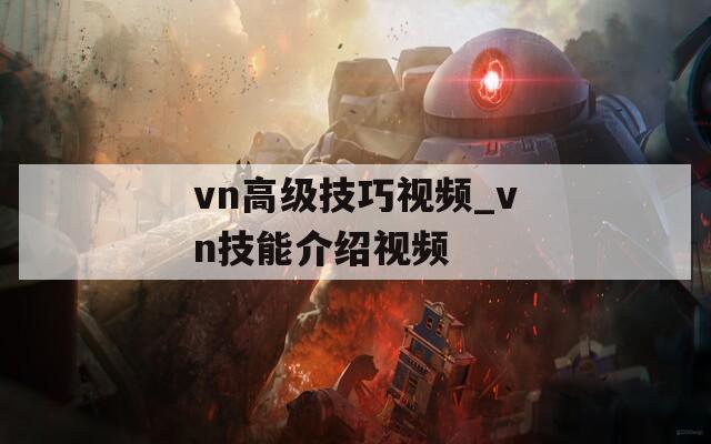 vn高级技巧视频_vn技能介绍视频