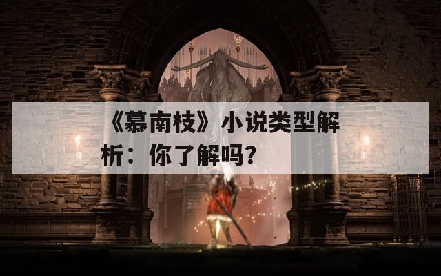 《慕南枝》小说类型解析：你了解吗？